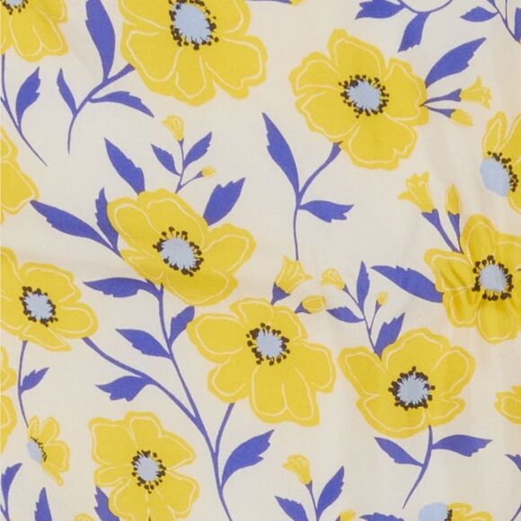 NWT Kate Spade floral  White and Yellow Scarf - Picture 2 of 5